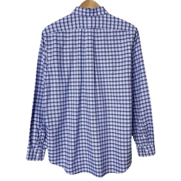 Ralph Lauren Mens Size XL Classic Fit Button Down Shirt Plaid Blue Multicolor - Picture 7 of 10
